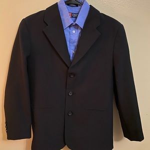 Boys Chaps Blue Dress Shirt & Suit Jacket size 12